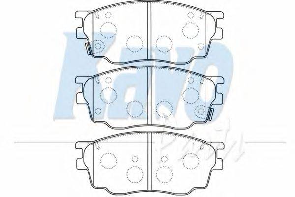 Комплект тормозных колодок, дисковый тормоз KAVO PARTS BP-4550