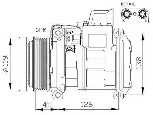 Компрессор, кондиционер NRF 32290