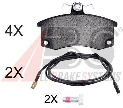 Комплект тормозных колодок, дисковый тормоз A.B.S. 37079 OE