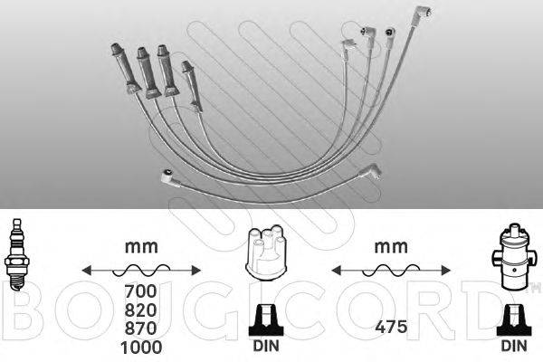Комплект проводов зажигания BOUGICORD 3375