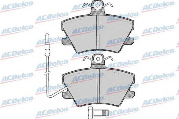 Комплект тормозных колодок, дисковый тормоз ACDelco AC058285D