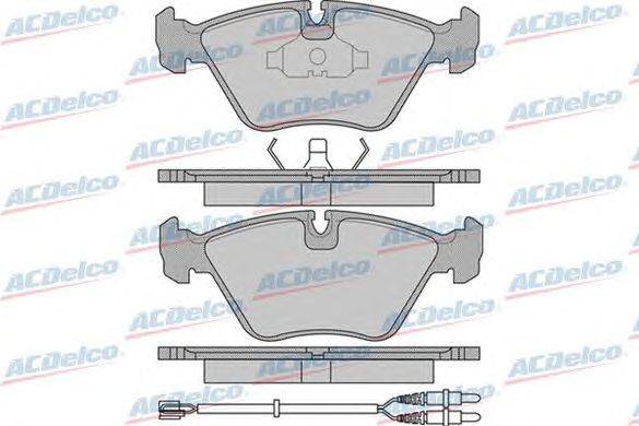 Комплект тормозных колодок, дисковый тормоз ACDelco AC058985D