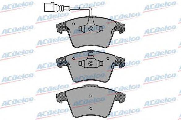 Комплект тормозных колодок, дисковый тормоз ACDelco AC868081D