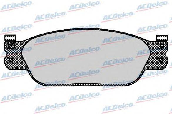 Комплект тормозных колодок, дисковый тормоз ACDelco AC914381D