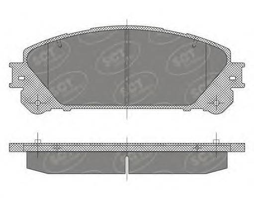 Комплект тормозных колодок, дисковый тормоз SCT Germany SP 473