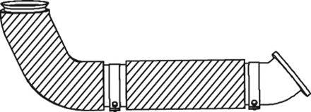 Труба выхлопного газа DINEX 54218