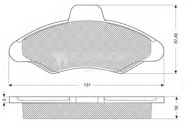 Комплект тормозных колодок, дисковый тормоз FLENNOR FB210156