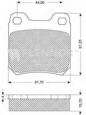 Комплект тормозных колодок, дисковый тормоз FLENNOR FB210165