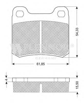 Комплект тормозных колодок, дисковый тормоз FLENNOR FB210193