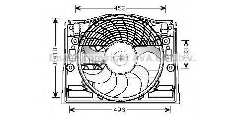 Вентилятор, охлаждение двигателя AVA QUALITY COOLING BW7514