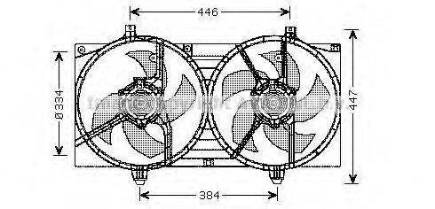 Вентилятор, охлаждение двигателя AVA QUALITY COOLING DN7528