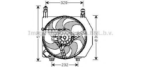 Вентилятор, охлаждение двигателя AVA QUALITY COOLING FD7525