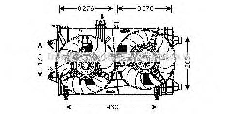 Вентилятор, охлаждение двигателя AVA QUALITY COOLING FT7537