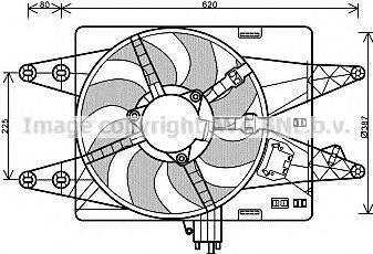 Вентилятор, охлаждение двигателя AVA QUALITY COOLING FT7557