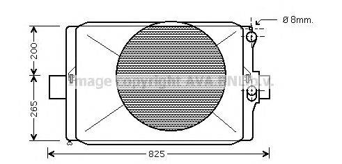 Радиатор, охлаждение двигателя AVA QUALITY COOLING IV2024