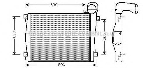 Интеркулер AVA QUALITY COOLING ME4186