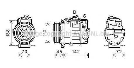 AVA QUALITY COOLING (НОМЕР: MSK585) Компрессор, кондиционер