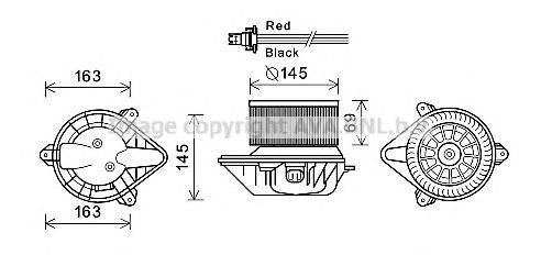 Электродвигатель, вентиляция салона AVA QUALITY COOLING RT8582