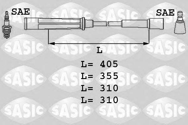 Комплект проводов зажигания SASIC 9284003