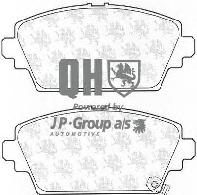 Комплект тормозных колодок, дисковый тормоз JP GROUP BP1092