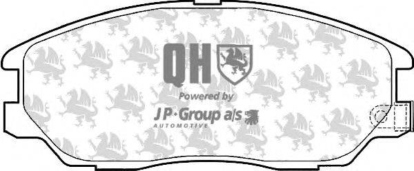 Комплект тормозных колодок, дисковый тормоз JP GROUP BP1510