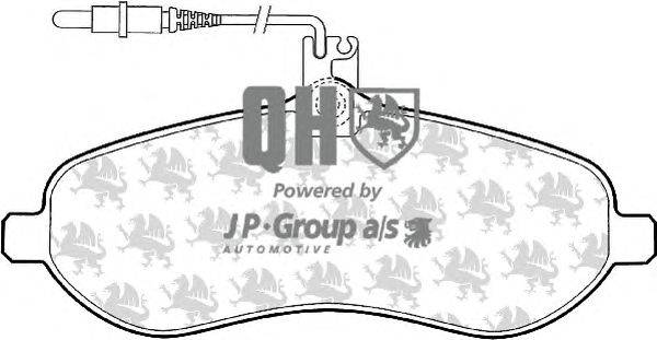 Комплект тормозных колодок, дисковый тормоз JP GROUP BP1572