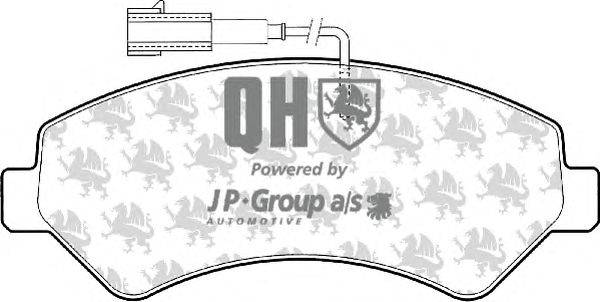 Комплект тормозных колодок, дисковый тормоз JP GROUP BP1575