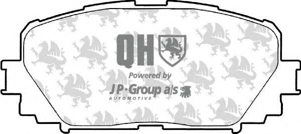 Комплект тормозных колодок, дисковый тормоз JP GROUP BP1617