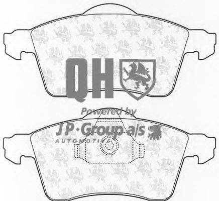 Комплект тормозных колодок, дисковый тормоз JP GROUP BP974