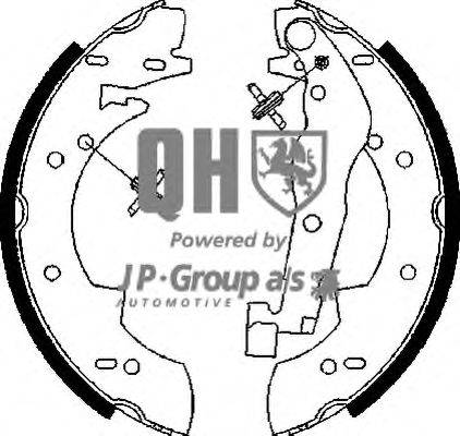 Комплект тормозных колодок JP GROUP BS845