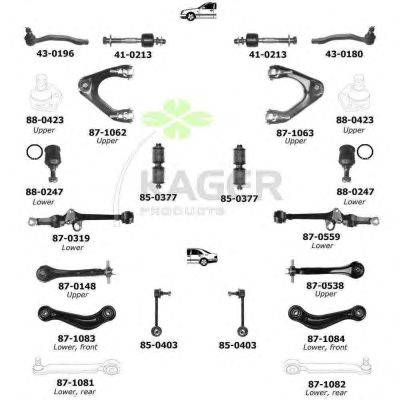 Подвеска колеса KAGER 800464