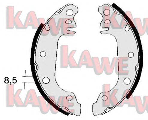 Комплект тормозных колодок KAWE 04710