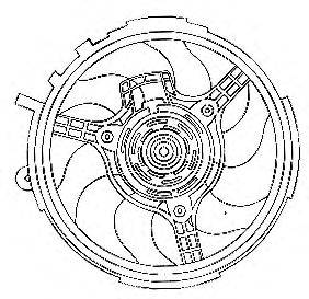 Вентилятор, охлаждение двигателя J. DEUS EV842700