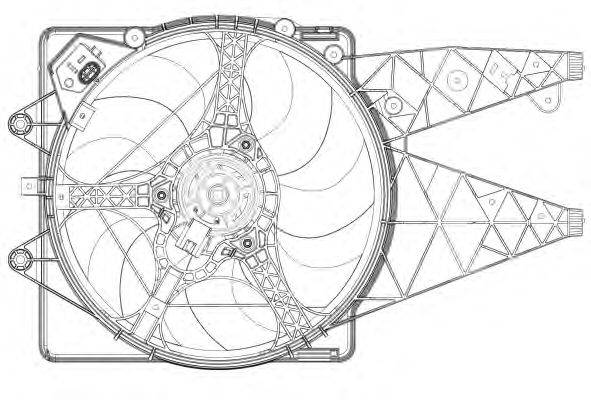 Вентилятор, охлаждение двигателя J. DEUS EV885200