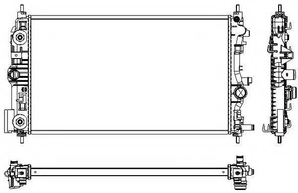 Радиатор, охлаждение двигателя J. DEUS RA0201110
