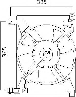 Вентилятор, охлаждение двигателя J. DEUS EV56M101