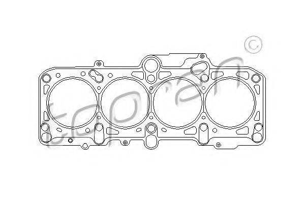 Прокладка, головка цилиндра TOPRAN 109 371