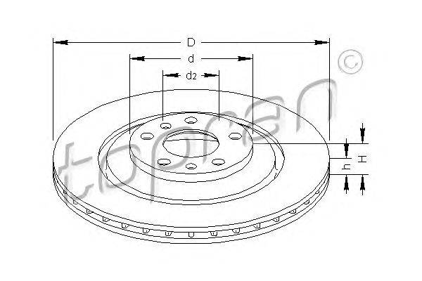 Тормозной диск TOPRAN 113 258