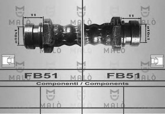 Тормозной шланг sbs 853030