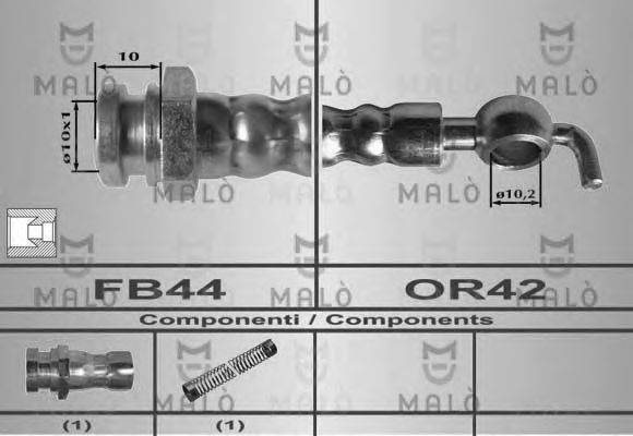 Тормозной шланг MALÒ 80557