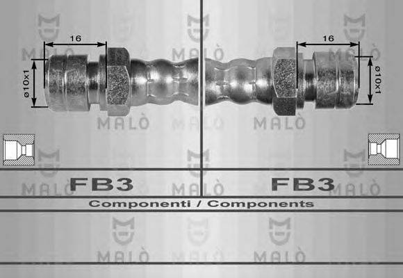 Тормозной шланг MALÒ 8238