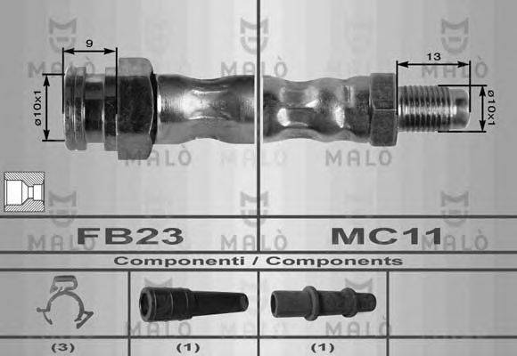 Тормозной шланг MALÒ 8431