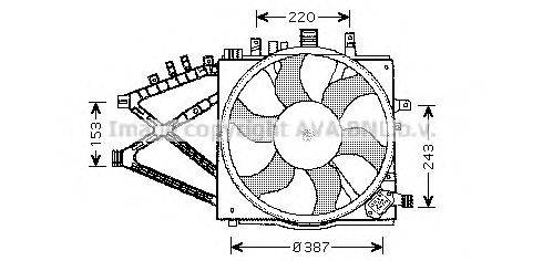 Вентилятор, охлаждение двигателя PRASCO OL7521