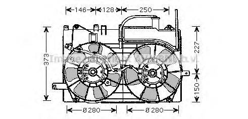 Вентилятор, охлаждение двигателя PRASCO TO7549