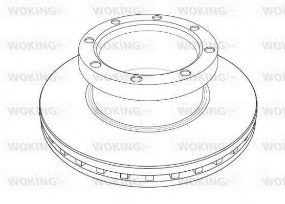 Тормозной диск WOKING 118520