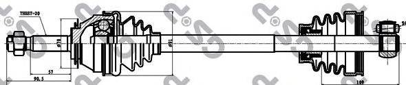 Приводной вал GSP 217015
