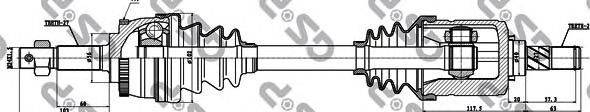 Приводной вал GSP 241025