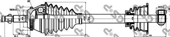 Приводной вал GSP 250295