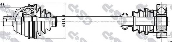 Приводной вал GSP 261034