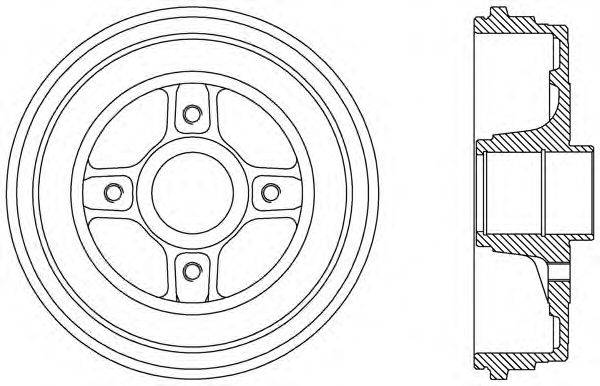 Тормозной барабан OPEN PARTS BAD9069.30